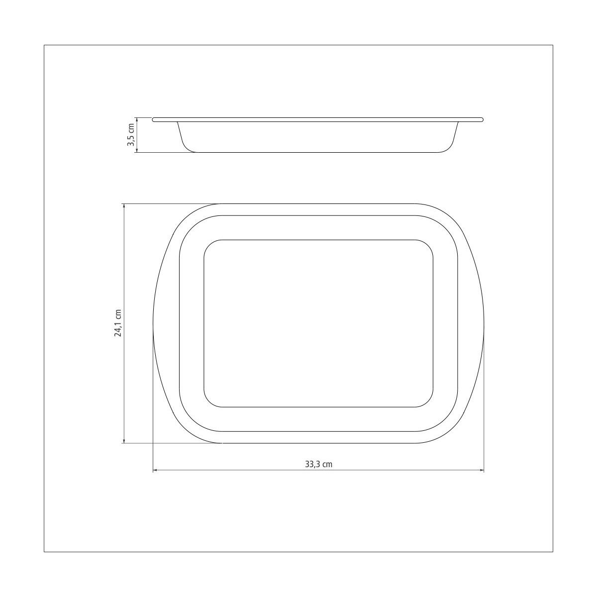 Tramontina Aluminum flat roasting pan with interior nonstick coating